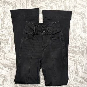 FRAME denim high waist trouser double front